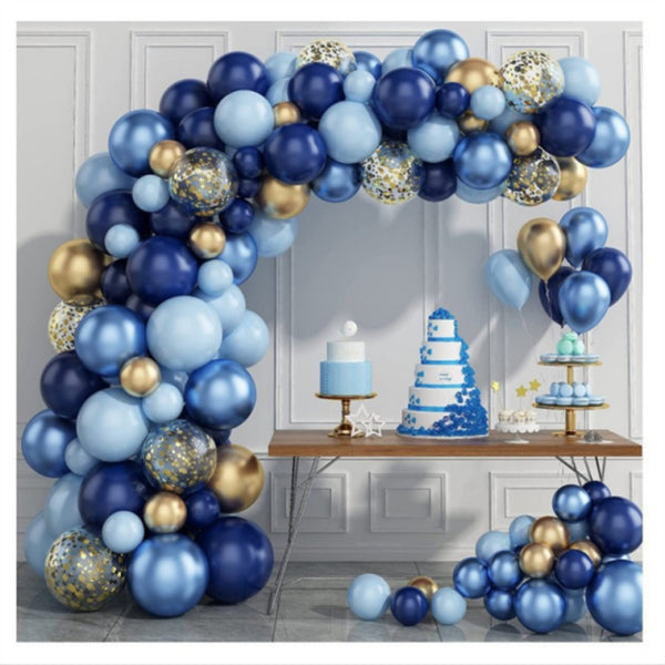 Baloni girlanda modro-zlata - Mali darovi
